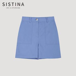[SISTINA] 인기 베이직 코튼 하프 팬츠_AWWSPO21030_BL