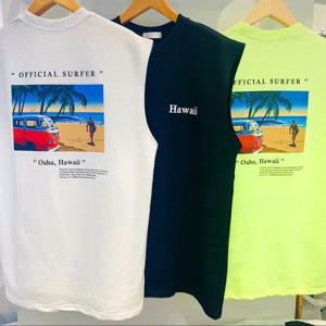 [리빌모아]남자 하와이 나시 민소매 티셔츠 나시티 RB-TS5-Q039-