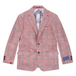 [페라로밀라노] (정가699000) 수입 울혼방 체크 자켓 레드 (AM0DJK13176)