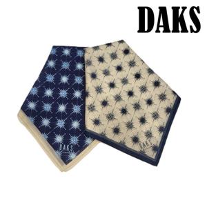 [닥스(손수건)]남여공용 나침반 패턴 나염 21인치손수건,쁘띠스카프 DGR1307