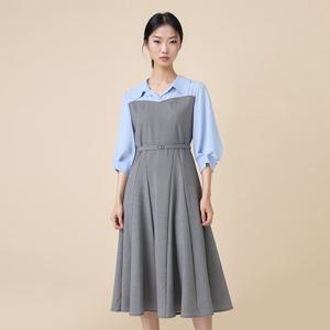 [린(의류)]앰비션 배색 원피스 (LGOPOD9500)