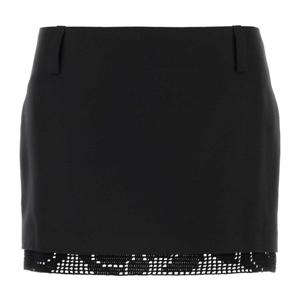 마그다부트림 실크 미니스커트 219724 BLACK