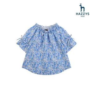[헤지스키즈] 여아 리버티 프린트 블라우스(HPM11XB66M_BU)