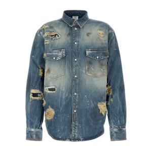 베트멍 데님셔츠 UA65SH880D DISTRESSEDBLUE