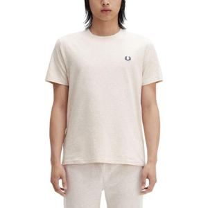 프레드페리 남성 아이보리 로고 반팔 티셔츠 FPM160051_W50