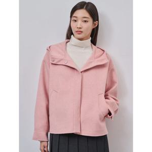 [빈폴레이디스] 핸드메이드 후드 쇼트 코트  핑크 (BF4X30C02X)