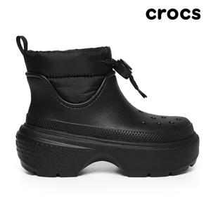 크록스 스톰프 퍼프 부츠 블랙 209324-001