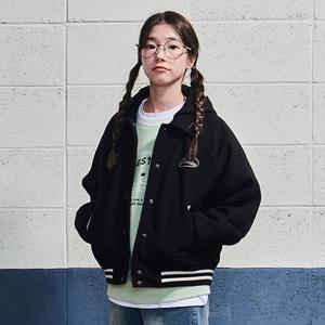 [에꼴리에] 여자 겨울이월 클래식카라 울라이크 패딩점퍼(24D0154)