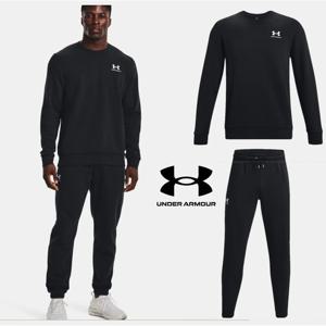 [언더아머(백)]남성 로고 기모 플리스 맨투맨 조거 팬츠 트레이닝복 세트 4250-3882-001