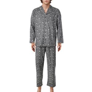 [바바라(언더웨어)]레트로플라워 면100 피치기모 남성잠옷AMP4582B