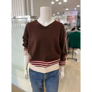 화이트호스 세이브존01 와플조직브이넥니트 W244459