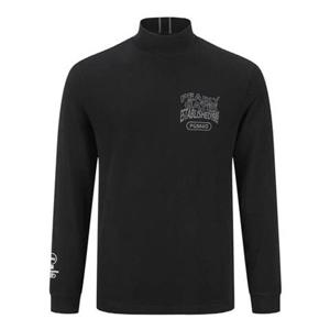 [파리게이츠] (511D4TI502)남성 모크넥 레터링 긴팔 티셔츠