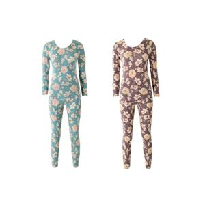 [비너스](상+하의)모달 스판나염 플라워 내복세트 VLG6043S