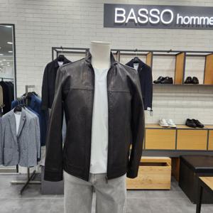 [바쏘옴므]이태리수입양가죽점퍼 wsy3ua11abk