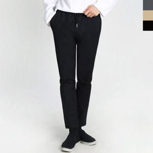 남자 빅사이즈 캐주얼 데이트 밴딩 스판 일자 면바지