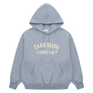 [에꼴리에]여자 겨울이월 애쉬블루레터링후드티(24D1451)