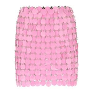 파코라반 맥시 시퀸 미니스커트 22AIJU263PS0131 P652