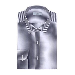 [레노마(셔츠)]스냅단추 스트라이프 긴소매 슬림핏 RMFSL0254NY