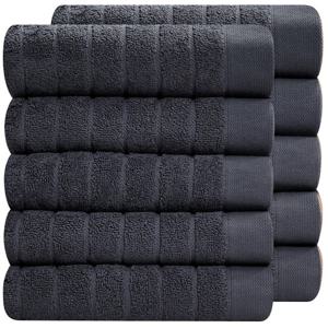 [다주타올]10장 호텔수건 200g 리치 두꺼운 무형광 고급 순면 다크그레이 진회색 수건 타올