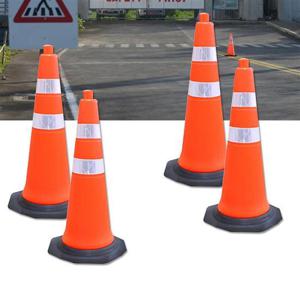 칼라콘 공사 안전 도로 주차콘 라바콘 칼라콘 꼬깔 표지판