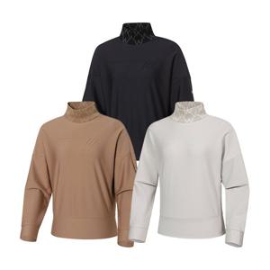 [와이드앵글] 여성 WL 모노그램 패치 하이넥 티셔츠 L_WWW22204