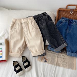 [엠케이] 스티치라인 아동 긴바지 데님 밴딩팬츠 205565