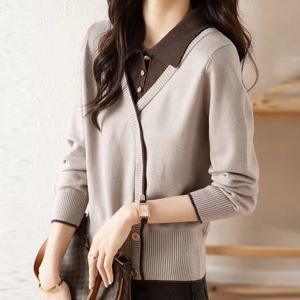 [몽벨리즈]셔츠카라더블버튼니트 mde2301794