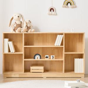 고무나무 원목 1400교구장 전면책장