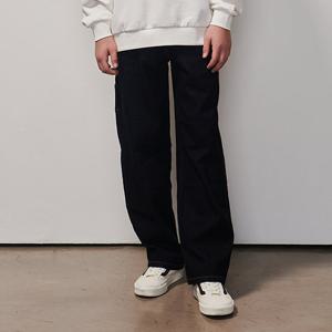 [에꼴리에] 남자 가을이월 루즈 스트레이트 카펜터 셀비지진(25A1206)