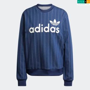 아디다스 현대백화점 [Women] 핀스트라이프 그래픽 스웨트셔츠 JJ3488 인기티셔츠
