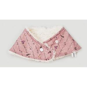 핑크 레터 스노우빕 아동목도리 스카프빕 유아스카프