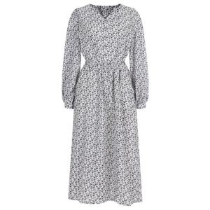 샵앤) 봄 여성 슬릿넥 잔꽃 포켓 허리끈 앞트임 롱 원피스 PIC-WDR-20316-아이보리