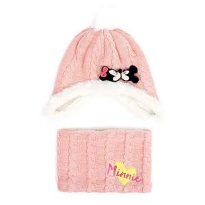 미니마우스방한모자 미니마우스 츄츄 방한 세트 털모자목도리 MK0264