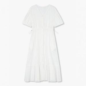 보브  (7155237201) 숏 슬리브 브이넥 셔츠 원피스