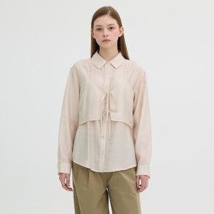 [올리브데올리브]뷔스띠에 셋업 시어 셔츠(OH5SB286)