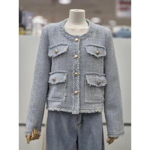 밀스튜디오 세이브존04 봄 라운드 앞포켓 트위드재킷 LR3JKS112