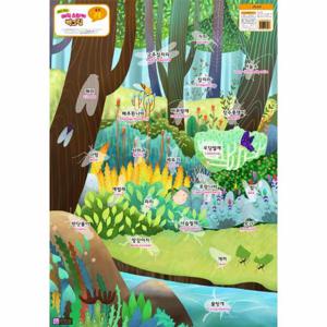 붙였다 떼었다 매직 스티커 벽그림   곤충