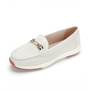 [무크]여성 장식 컴포트 봉합 슬립온 422205 AQ 아이보리