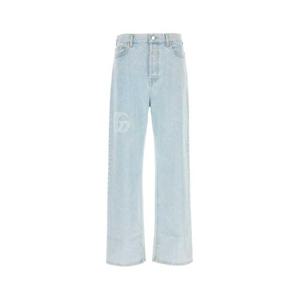 구찌  남성 프린팅 데님 팬츠 815629XDC6X 4692 Light Blue BPG