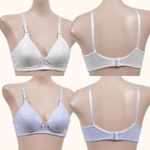 쿨샵 노와이어 여성브라 폴카도트 몰드 A컵 면 브라