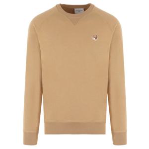 (명품) 메종키츠네 23FW 폭스 패치 맨투맨 베이지