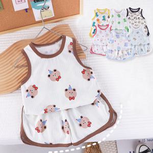 [엠케이] 꿀잠나시 아동 자가드 캐릭터 아이스쿨 실내복 205735