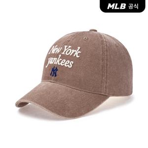 [MLB공식] 24N 바시티 레터링 워싱 언스트럭쳐 볼캡 NY (D.Beige) 3ACPVV04N
