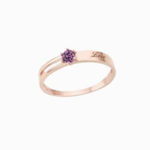 [로이드] 주문제작 하프 라인 탄생석 반지 LRT20002T