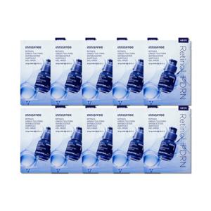 이니스프리 레티놀 그린티 PDRN 스킨부스터 앰플 겔 마스크 25mL [속광 탄력] 10매