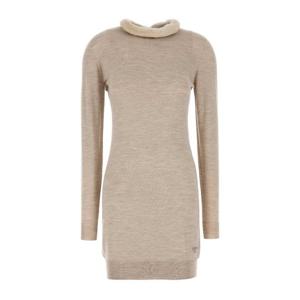 펜디 베이지 니트 울 블렌드 미니 원피스 FZDD15ATPE F1QYI
