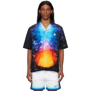 25 FW 카사블랑카 남성 멀티컬러 그라데이션 타월링 셔츠 251195M192039