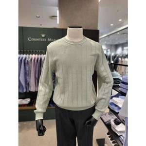 [카운테스마라] 면혼방간절기용라운드니트 (CSTX1C1104E0)