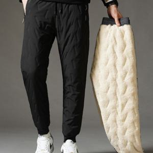 [모로엠] 남성 겨울철 융털안감 허리밴딩 편한바지 런닝복 DMS-PTA-Q4128043