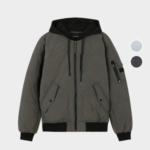 [버커루]남녀공용 나일론 퀼팅 후드탈착 패딩 점퍼 B233JP010P